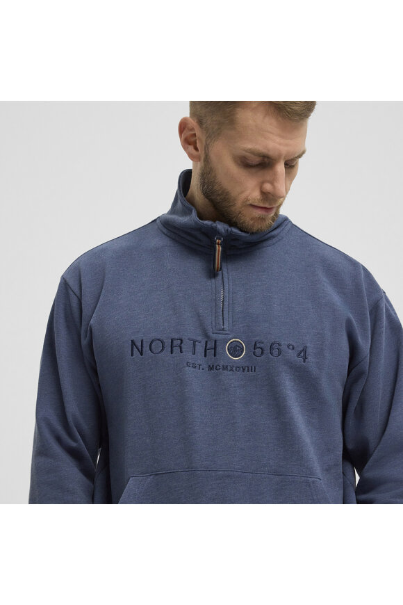 North - Sweatshirt med halv lynlås